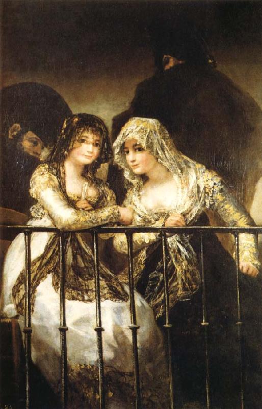 Francisco Goya Majas on a Balcony